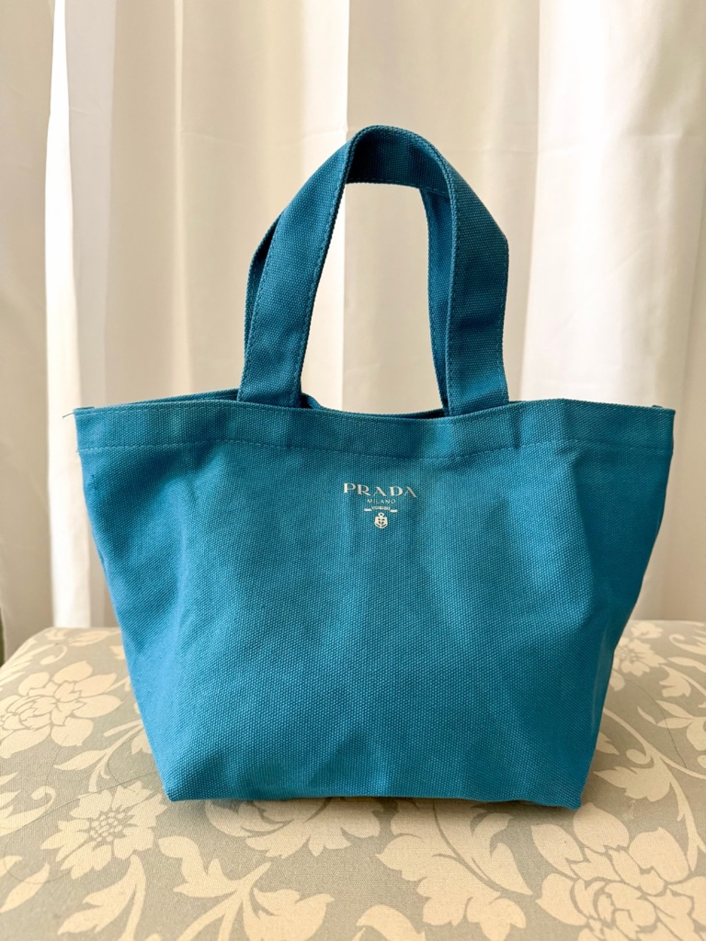 Prada L'Homme Beauty Tote Bag Blue NIB